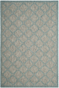 Safavieh Courtyard Cy8471-37112 Grey/Aqua Area Rug