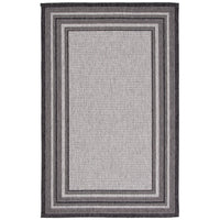 Safavieh Courtyard Cy8475-37612 Light Grey/Black Area Rug