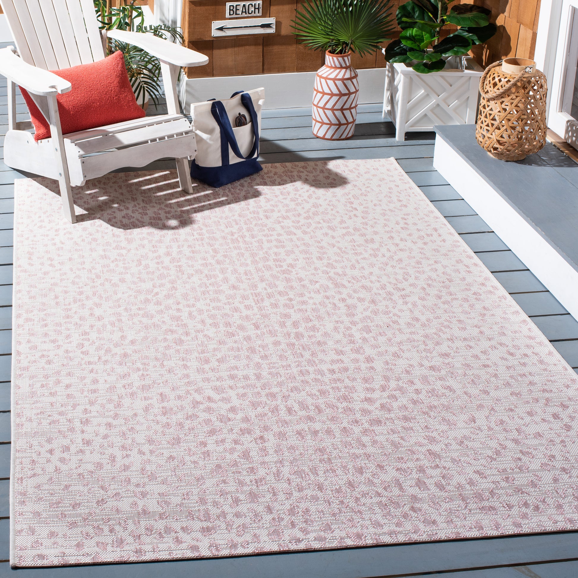 Safavieh Courtyard Cy8505 Ivory/Blush Pink Area Rug