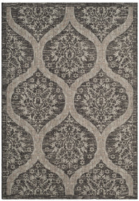 Safavieh Courtyard Cy8511-37621 Black/Grey Area Rug