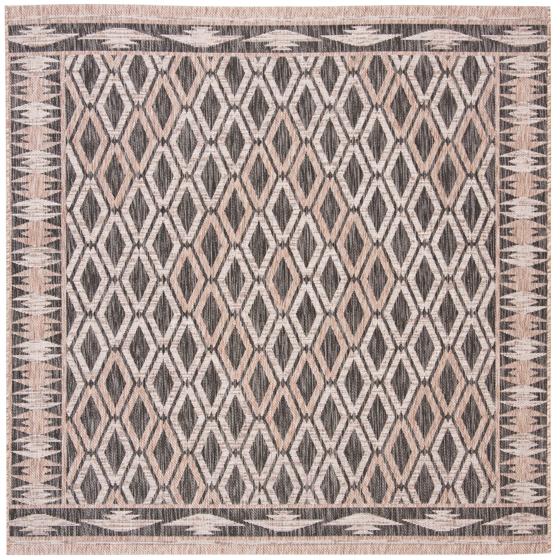 Safavieh Courtyard Cy8531 Black/Natural Area Rug