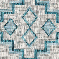 Safavieh Courtyard Cy8533-37212 Grey/Teal Area Rug