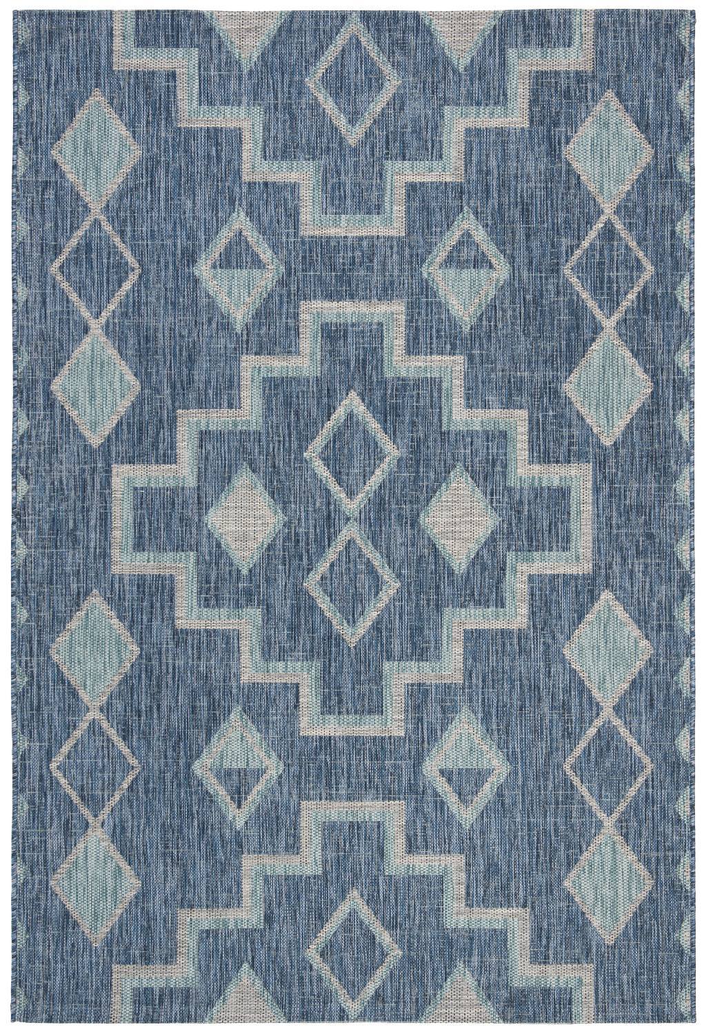 Safavieh Courtyard Cy8533-39421 Navy/Aqua Area Rug