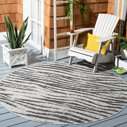 Safavieh Courtyard Cy8551-37612 Grey/Black Area Rug