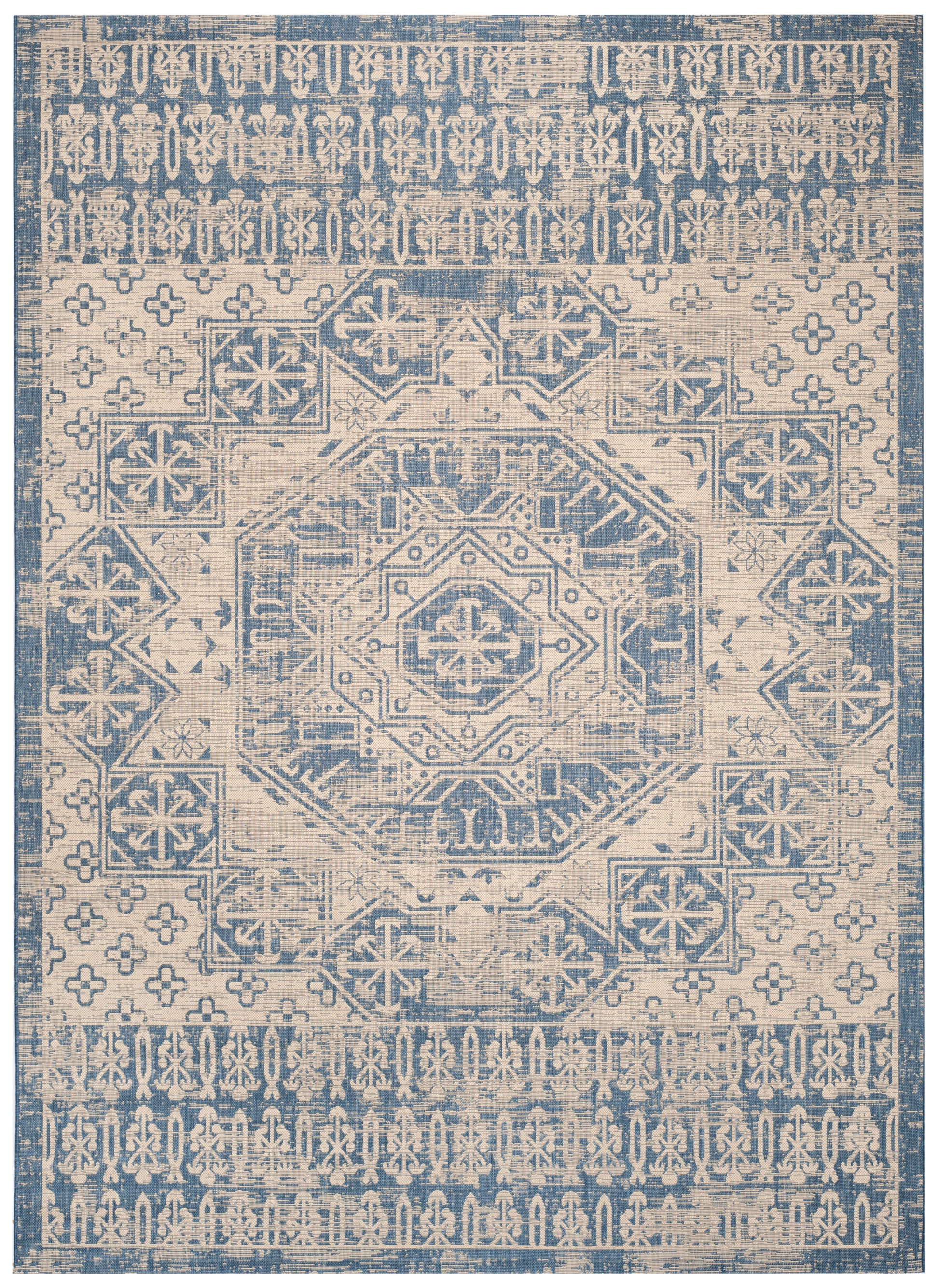 Safavieh Courtyard Cy8578 Beige/Blue Area Rug