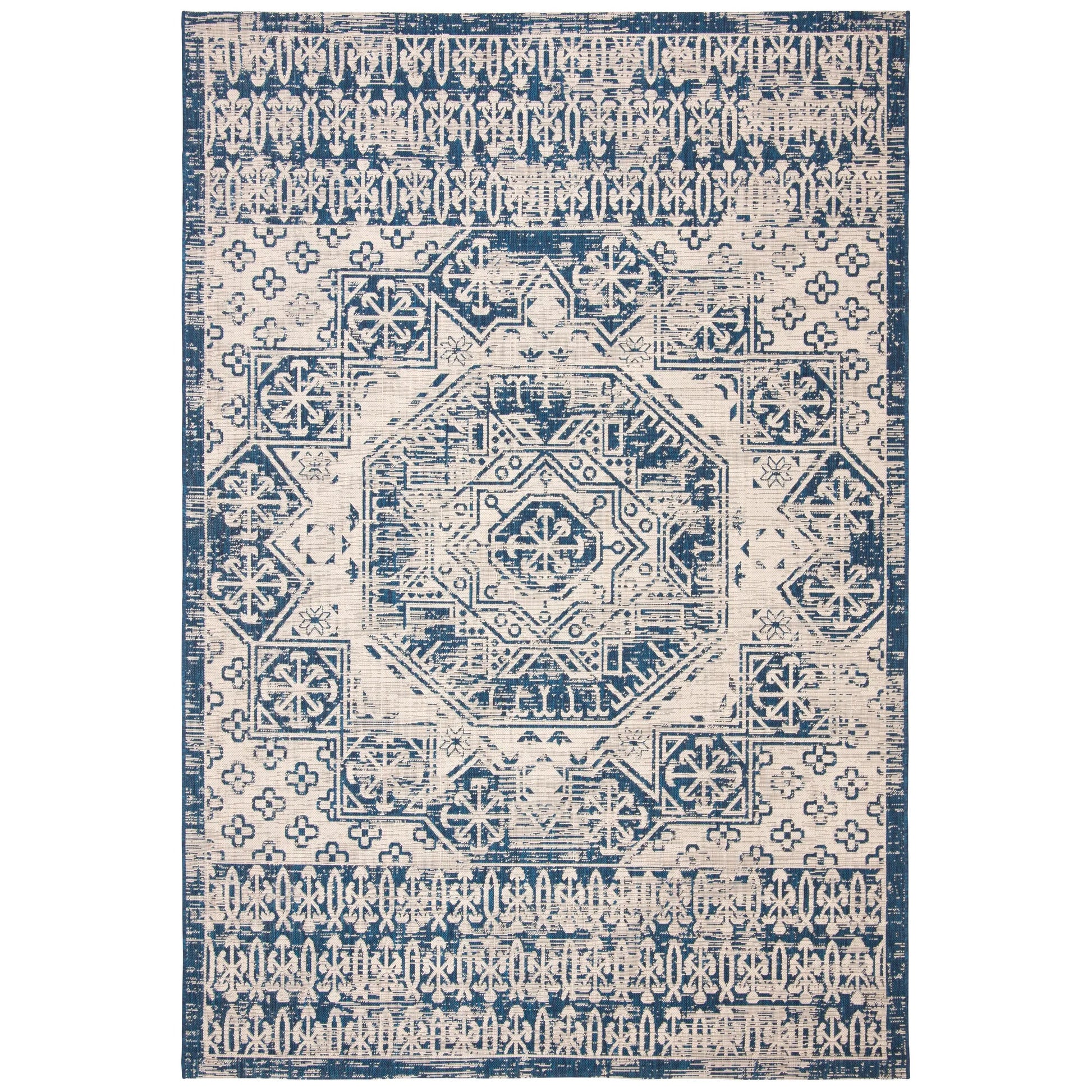 Safavieh Courtyard Cy8578-25812 Beige/Navy Area Rug