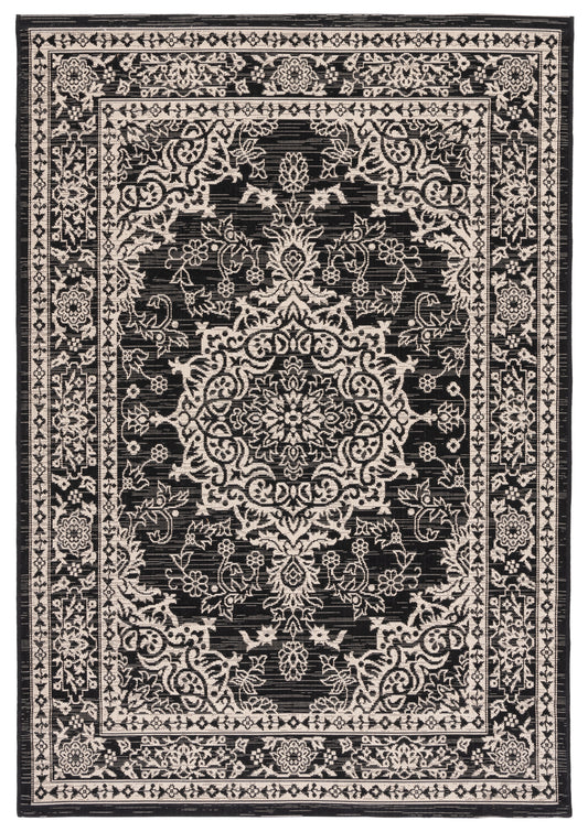 Safavieh Courtyard Cy8679 Black/Ivory Area Rug