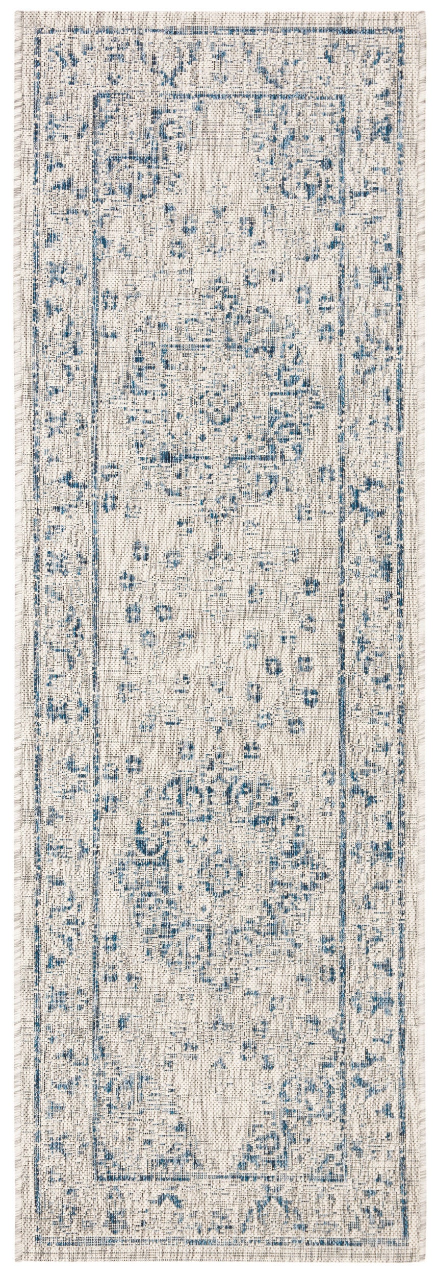 Safavieh Courtyard Cy8679 Grey/Navy Area Rug