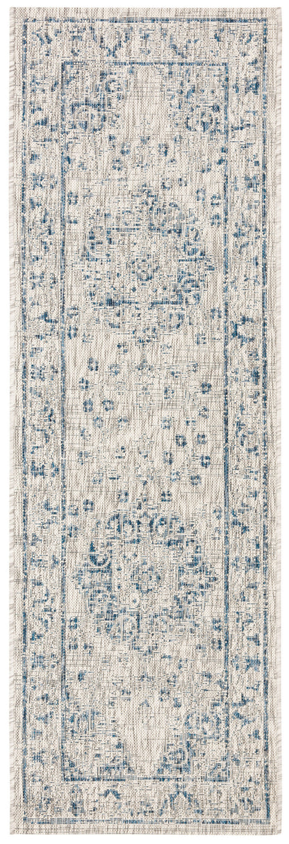 Safavieh Courtyard Cy8679 Grey/Navy Area Rug