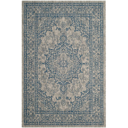 Safavieh Courtyard Cy8679-36812 Grey/Navy Area Rug