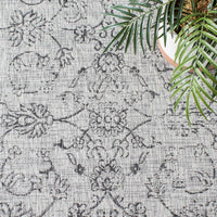 Safavieh Courtyard Cy8680-37612 Grey/Black Area Rug