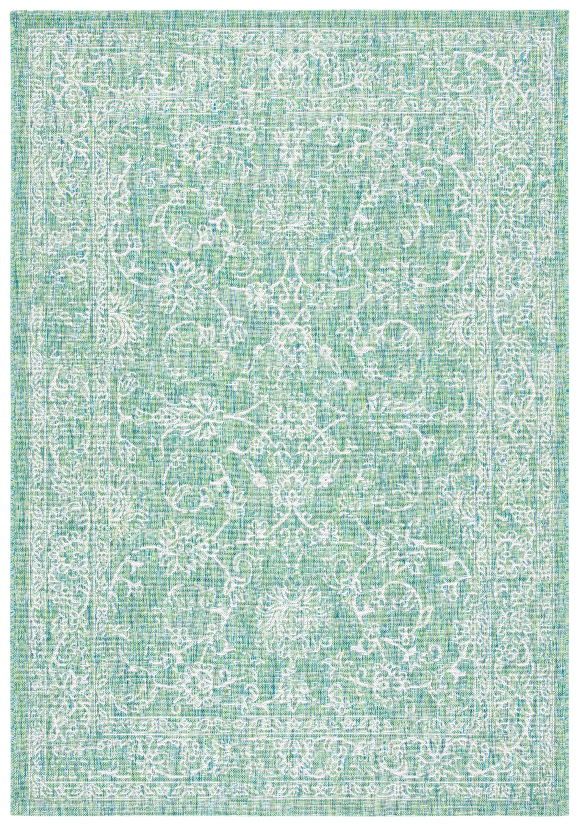 Safavieh Courtyard Cy8680-55721 Green/Ivory Area Rug