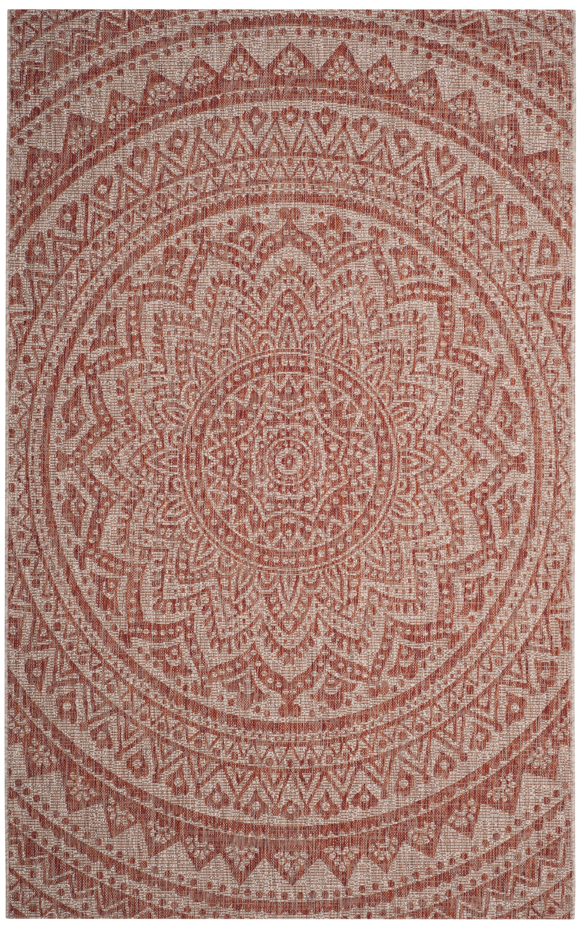 Safavieh Courtyard Cy8734 Light Beige/Terracotta Area Rug