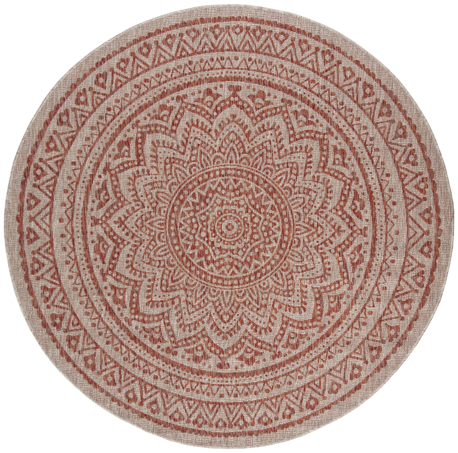 Safavieh Courtyard Cy8734 Light Beige/Terracotta Area Rug