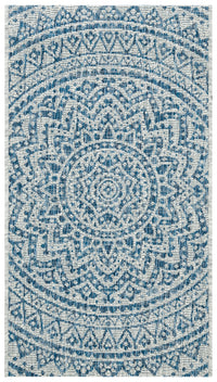 Safavieh Courtyard Cy8734 Light Grey/Blue Area Rug