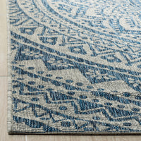 Safavieh Courtyard Cy8734 Light Grey/Blue Area Rug