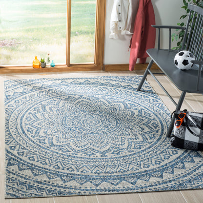 Safavieh Courtyard Cy8734 Light Grey/Blue Area Rug