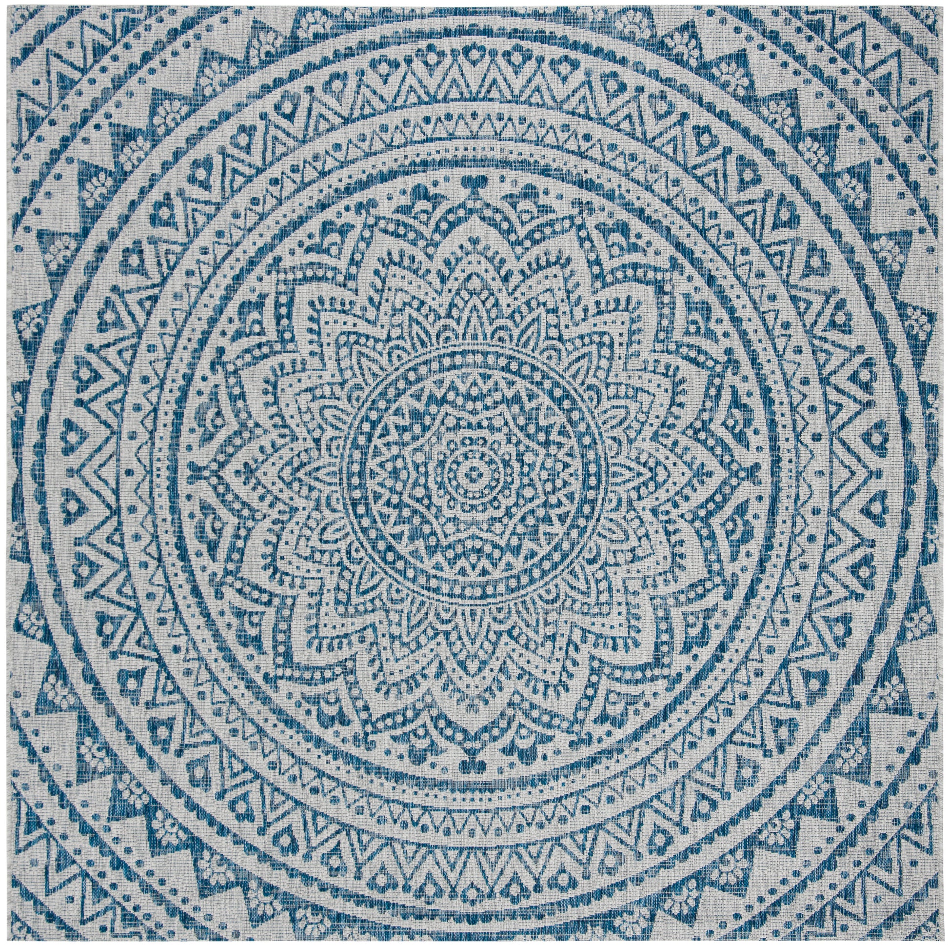 Safavieh Courtyard Cy8734 Light Grey/Blue Area Rug