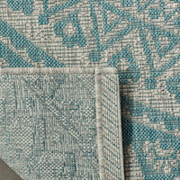 Safavieh Courtyard Cy8734 Light Grey/Aqua Area Rug