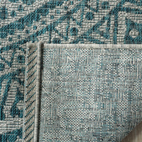 Safavieh Courtyard Cy8734 Light Grey/Teal Area Rug