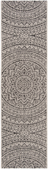 Safavieh Courtyard Cy8734 Light Grey/Black Area Rug