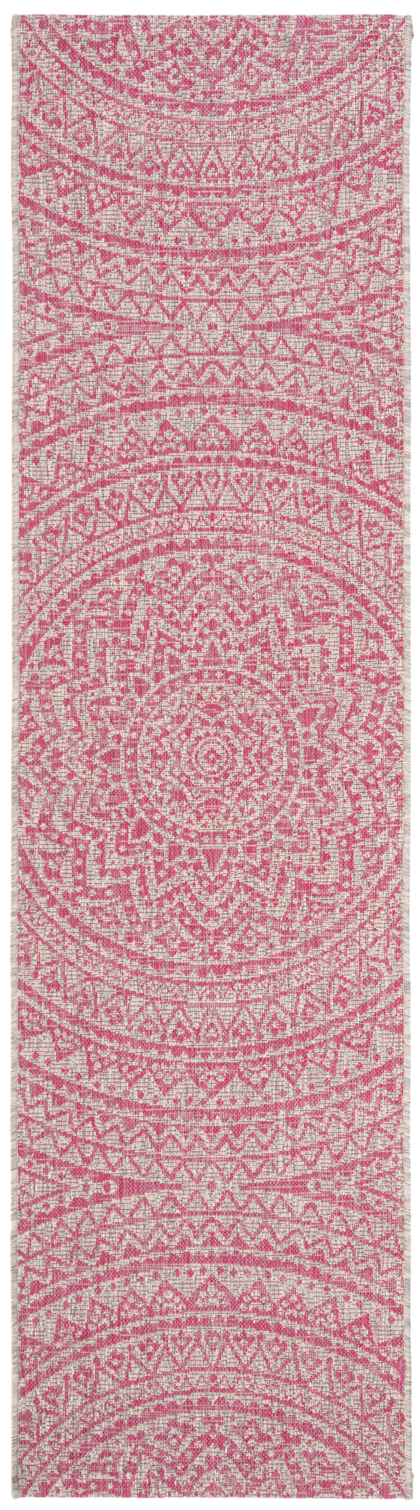 Safavieh Courtyard Cy8734 Light Grey/Fuchsia Area Rug