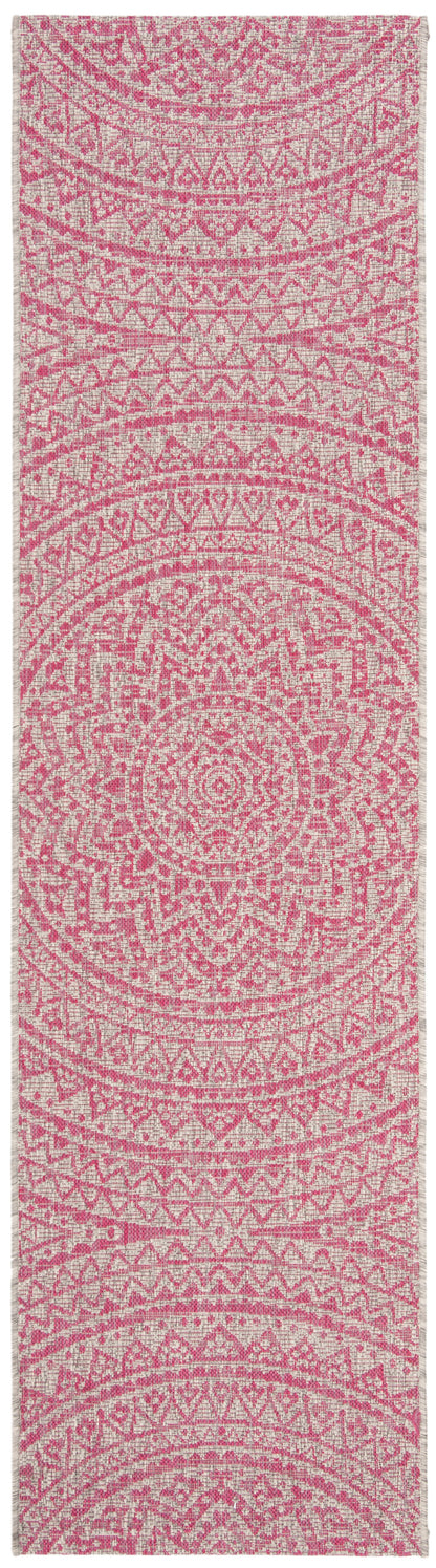 Safavieh Courtyard Cy8734 Light Grey/Fuchsia Area Rug