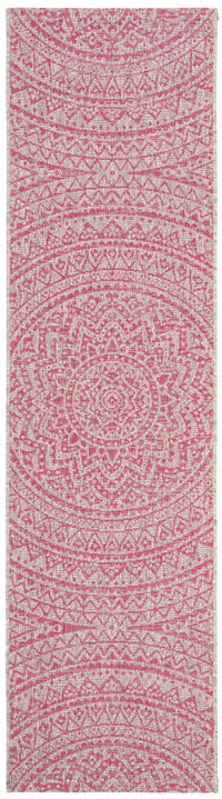 Safavieh Courtyard Cy8734 Light Grey/Fuchsia Area Rug