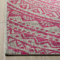 Safavieh Courtyard Cy8734 Light Grey/Fuchsia Area Rug