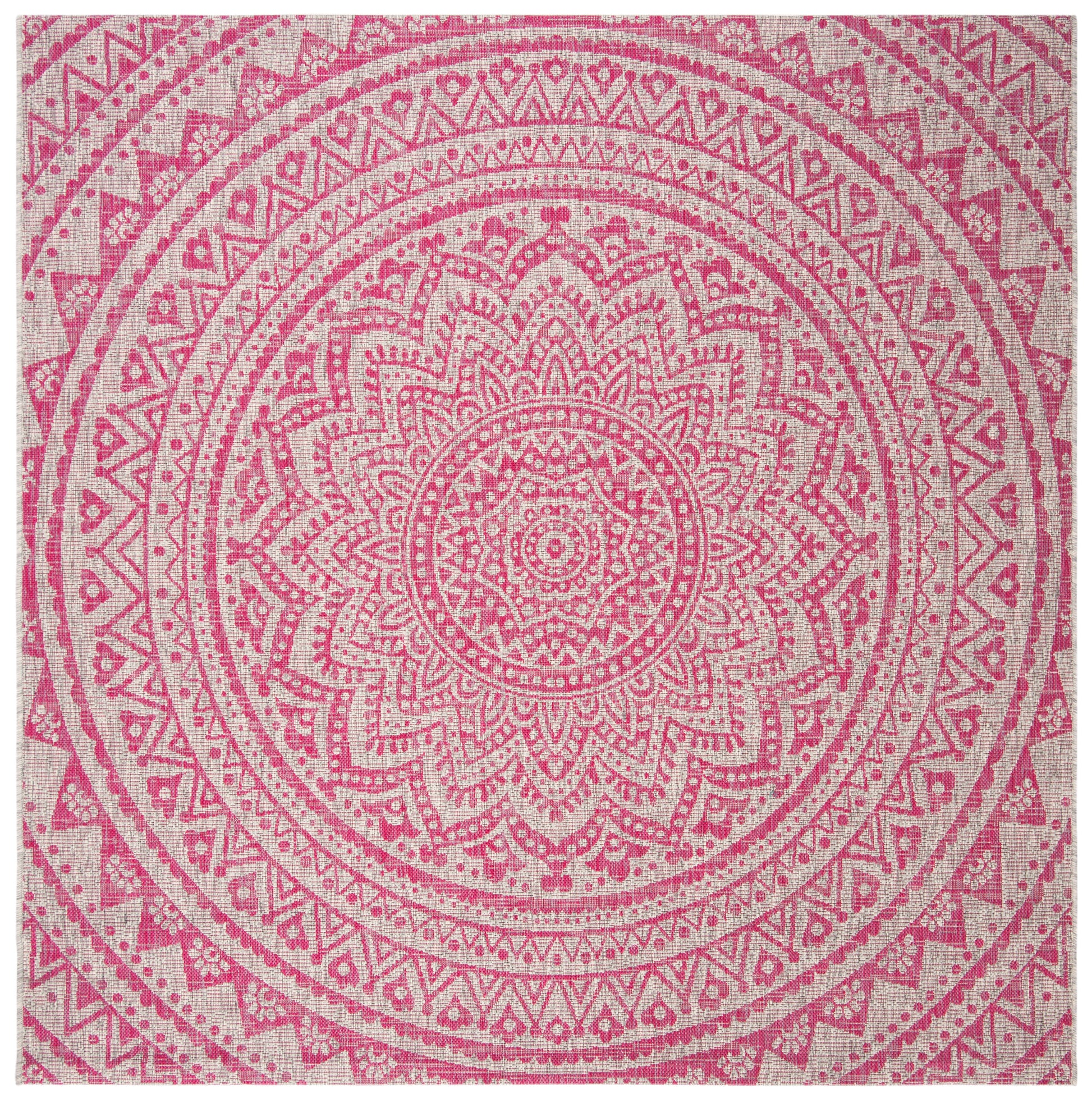 Safavieh Courtyard Cy8734 Light Grey/Fuchsia Area Rug