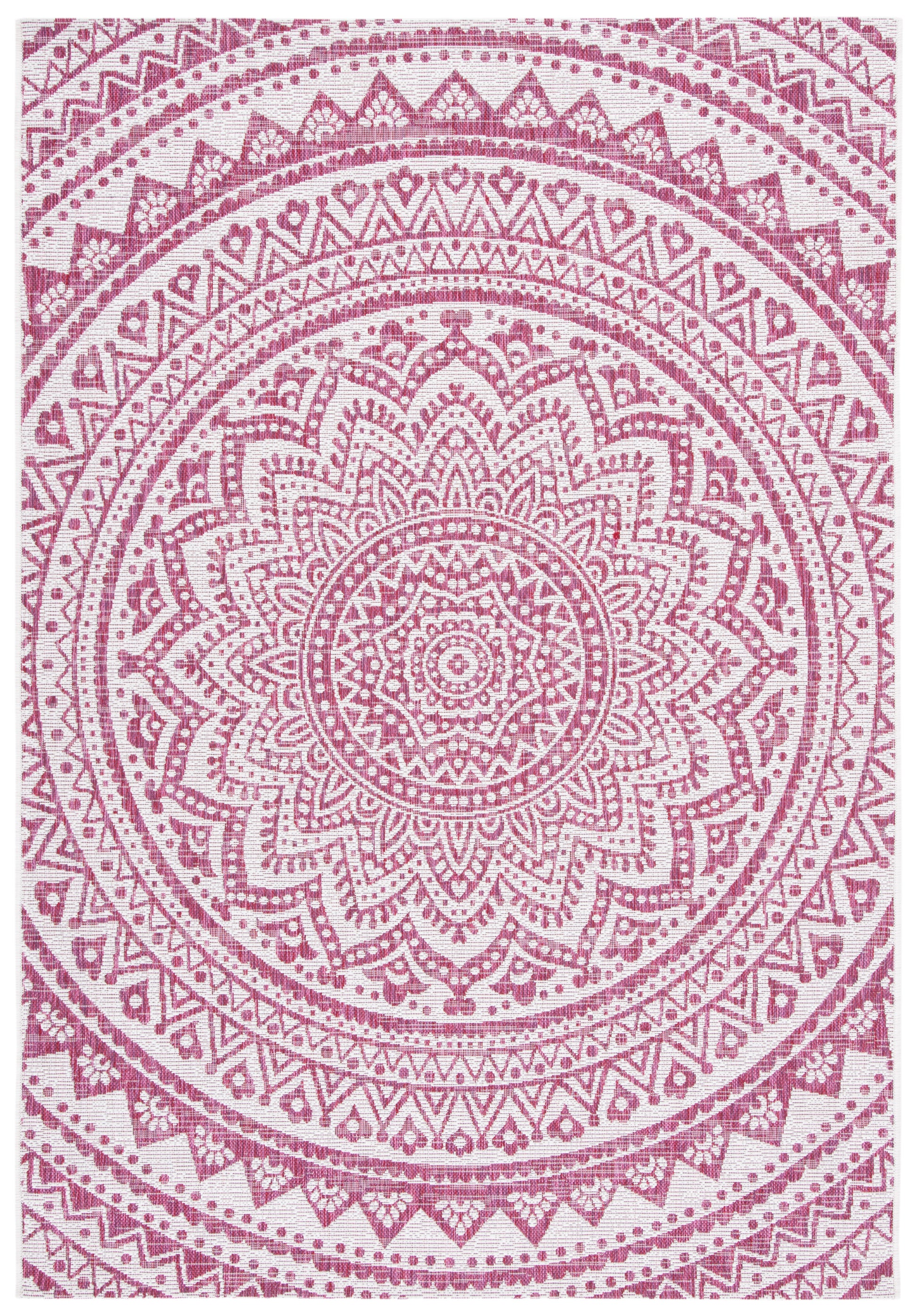 Safavieh Courtyard Cy8734-55912 Ivory/Fuchsia Area Rug