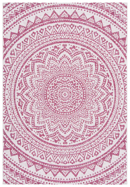 Safavieh Courtyard Cy8734-55912 Ivory/Fuchsia Area Rug