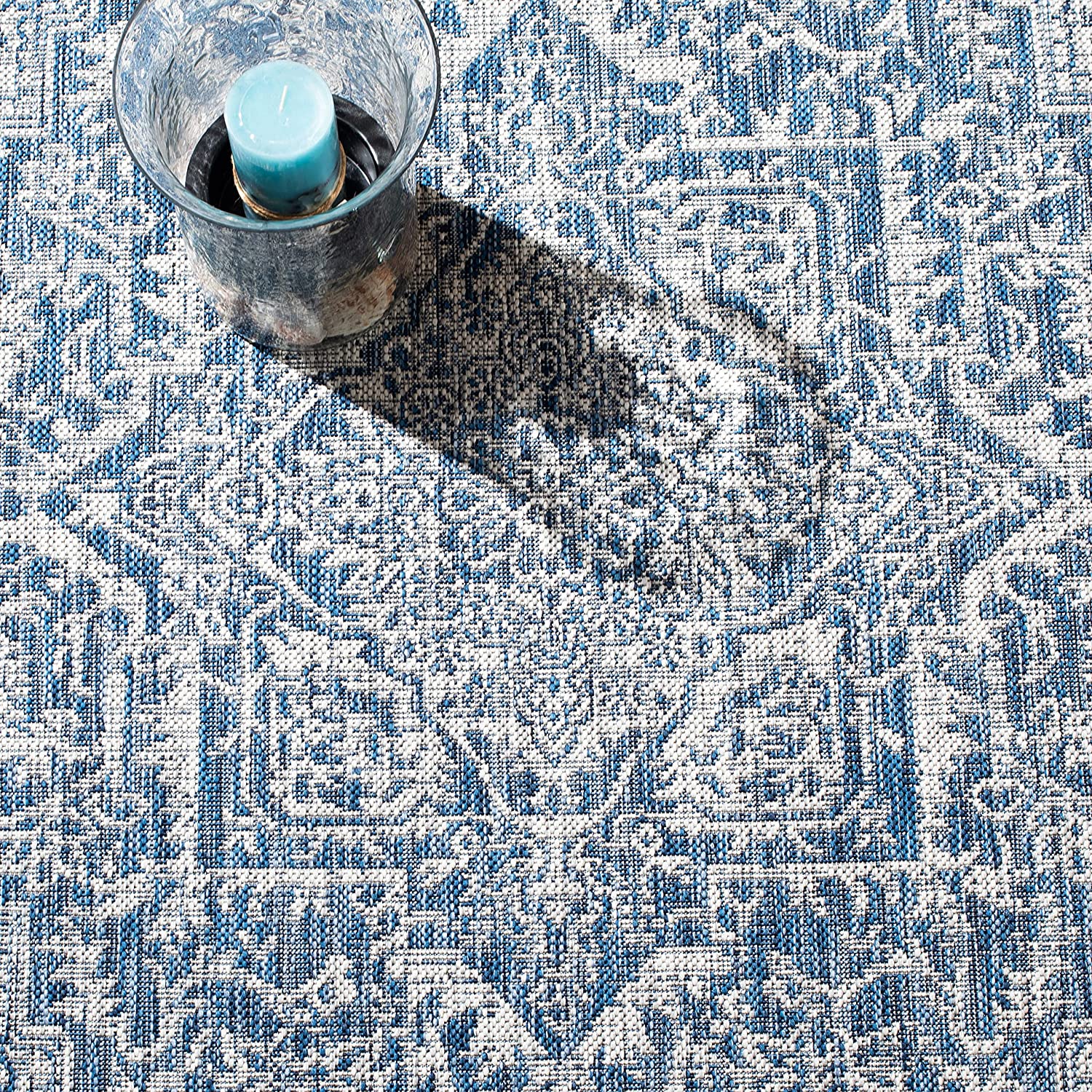 Safavieh Courtyard Cy8763-36812 Light Grey/Navy Area Rug