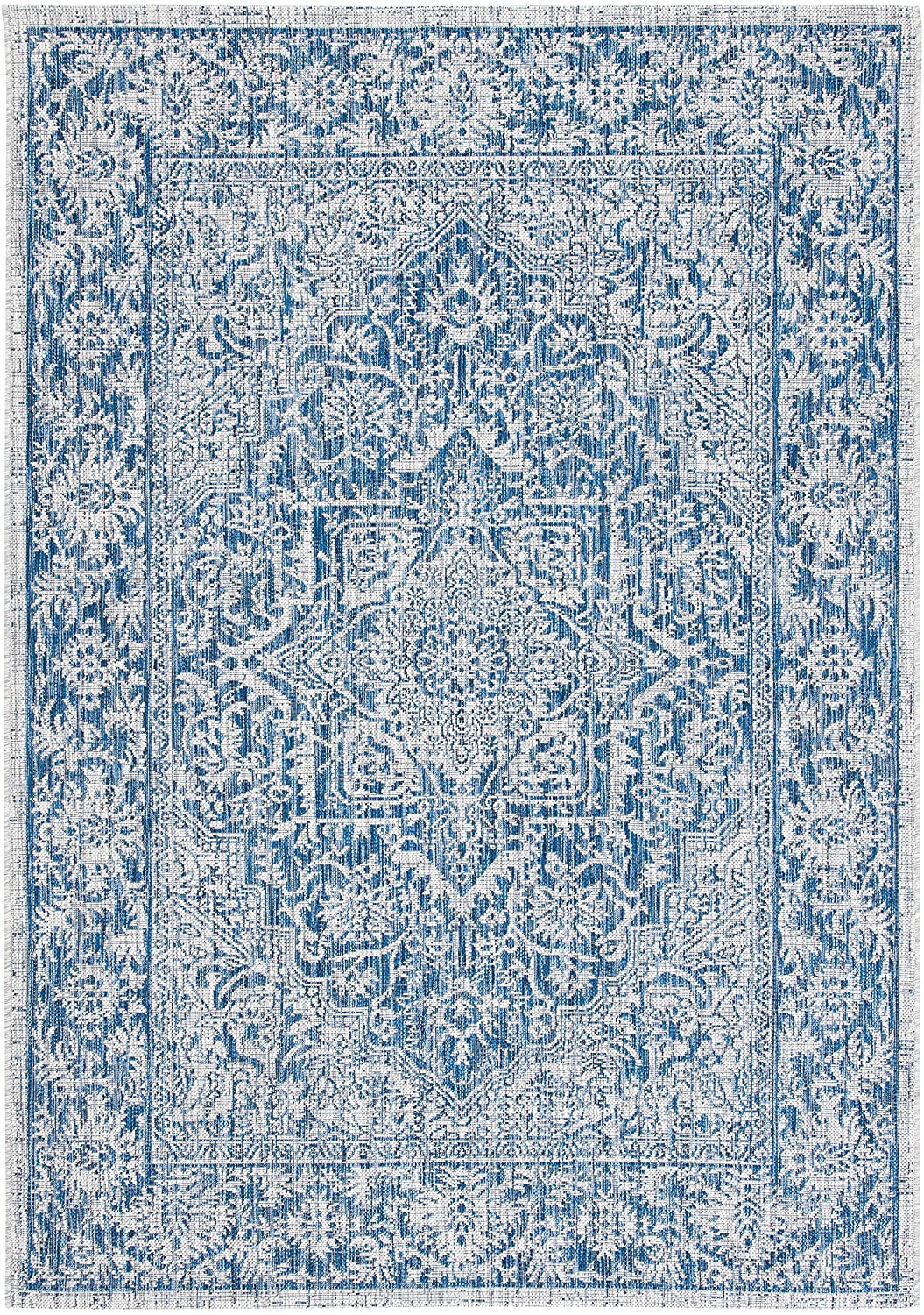 Safavieh Courtyard Cy8763-36812 Light Grey/Navy Area Rug