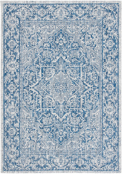 Safavieh Courtyard Cy8763-36812 Light Grey/Navy Area Rug