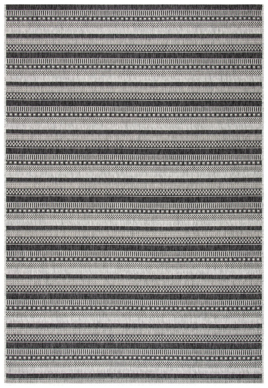 Safavieh Courtyard Cy8784-37612 Black/Grey Area Rug