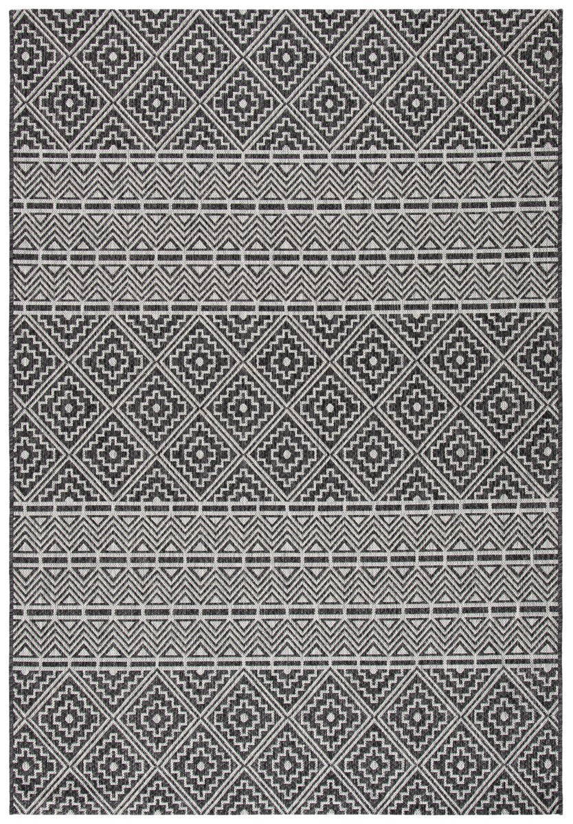 Safavieh Courtyard Cy8787-37621 Black/Grey Area Rug