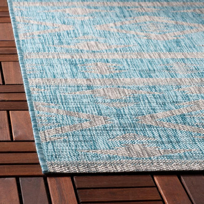 Safavieh Courtyard Cy8863-37121 Aqua/Grey Area Rug