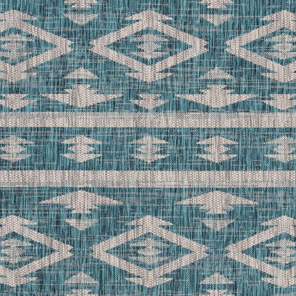 Safavieh Courtyard Cy8863-37221 Teal/Grey Area Rug