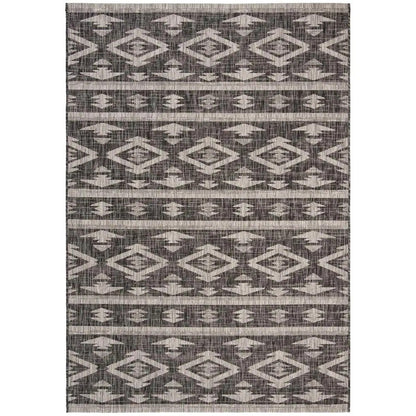 Safavieh Courtyard Cy8863-37621 Black/Grey Area Rug