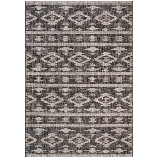 Safavieh Courtyard Cy8863-37621 Black/Grey Area Rug