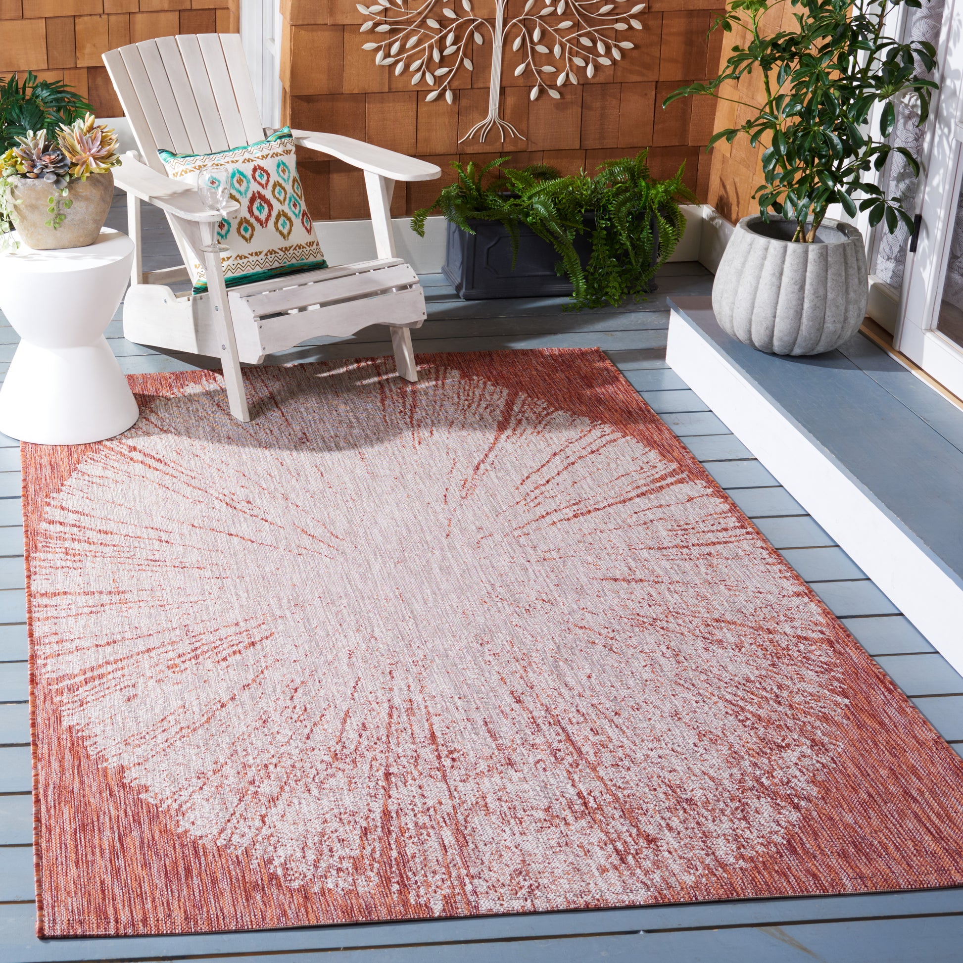 Safavieh Courtyard Cy8893 Beige/Red Area Rug