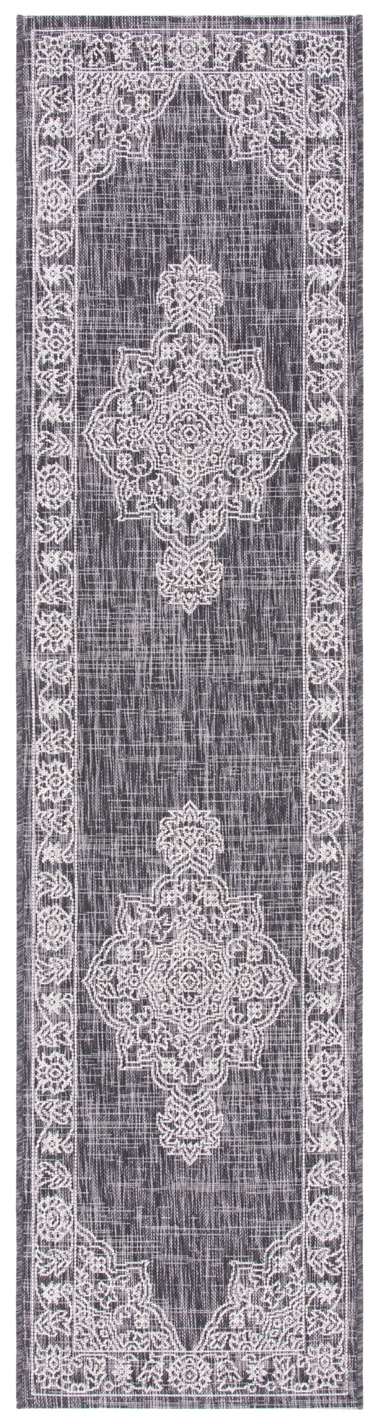 Safavieh Courtyard Cy8966-37621 Black/Grey Area Rug