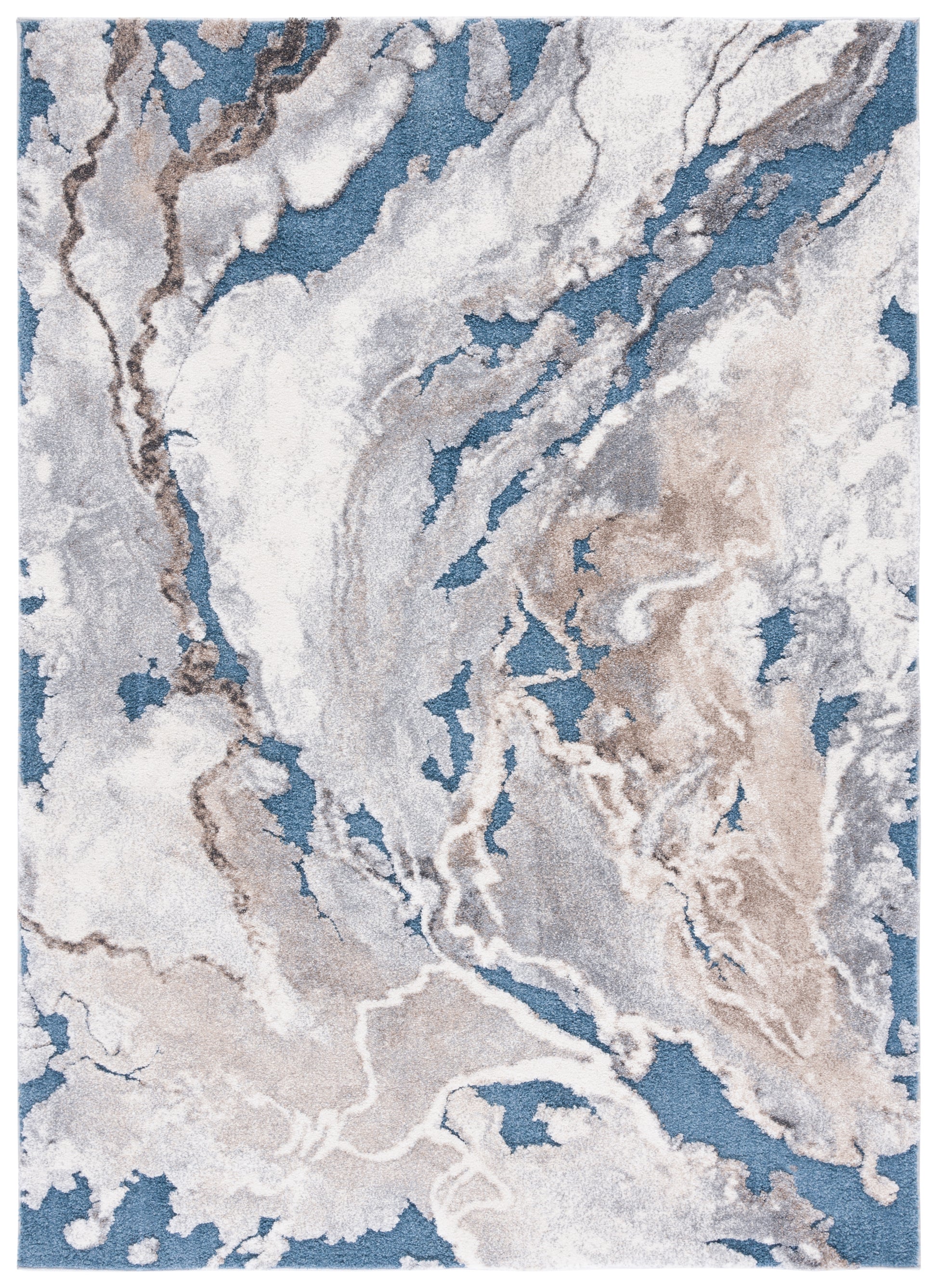 Safavieh Cyrus Shag Cyr121M Blue/Beige Area Rug