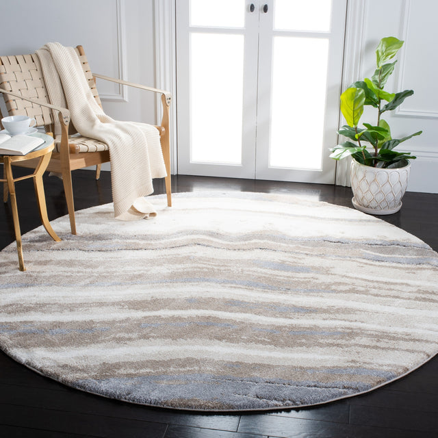 Safavieh Cyrus Shag Cyr126A Ivory/Grey Rug.