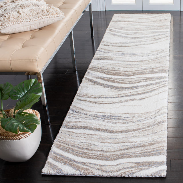 Safavieh Cyrus Shag Cyr130A Ivory/Grey Rug.