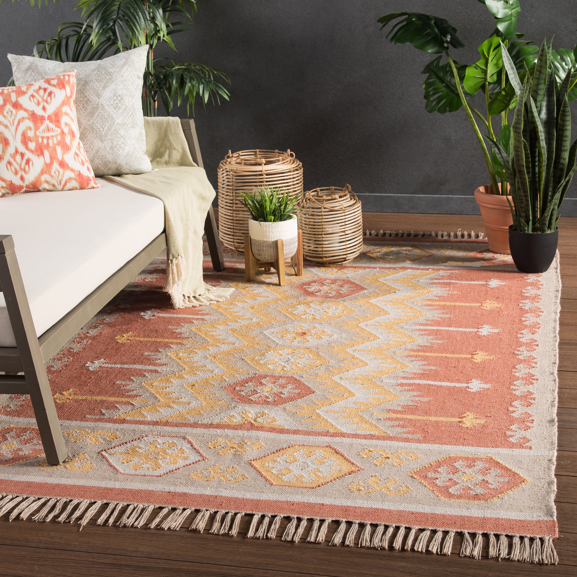 Jaipur Desert Emmett Des07 Orange Area Rug