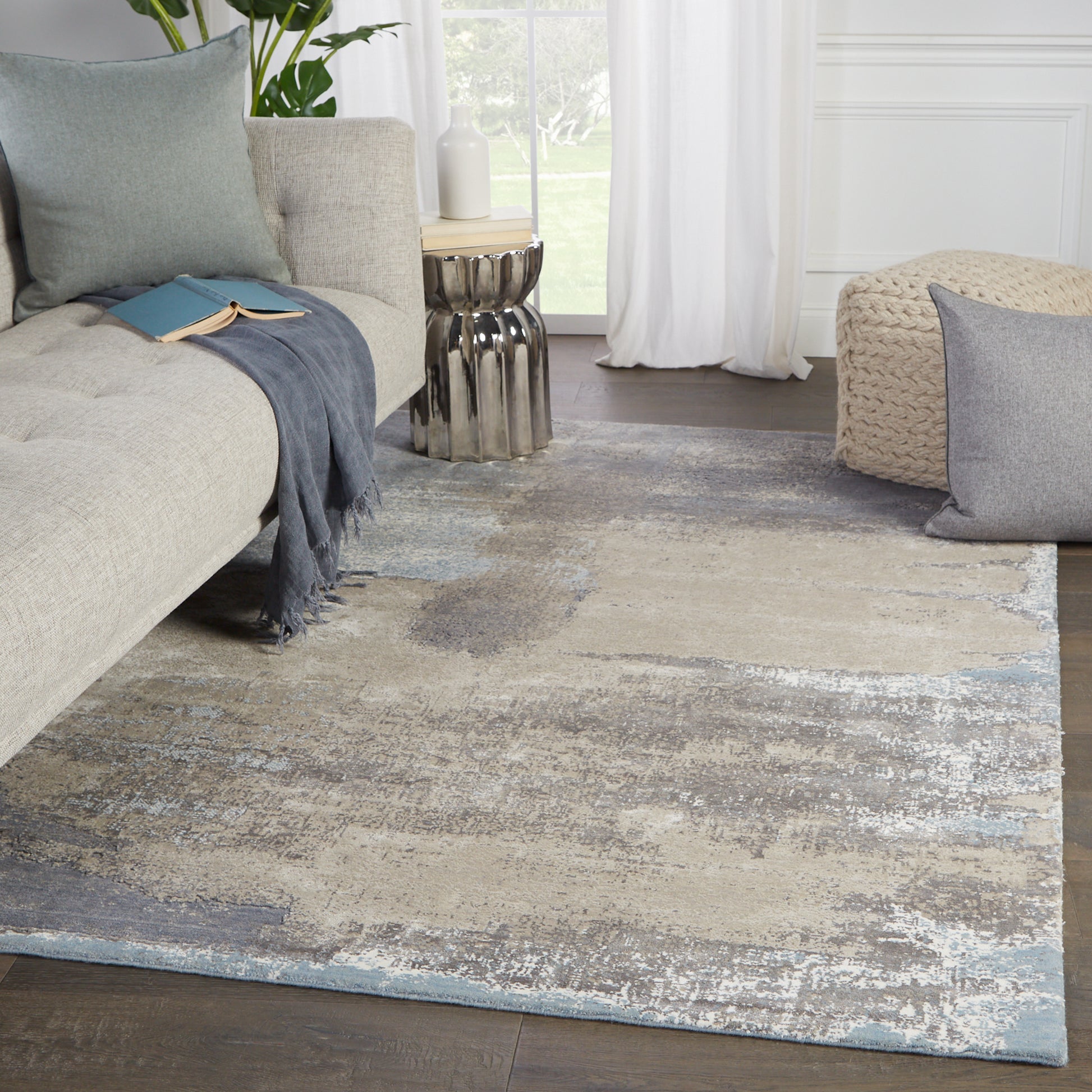 Jaipur Delmara Ionian Dlm03 Gray/Blue Area Rug