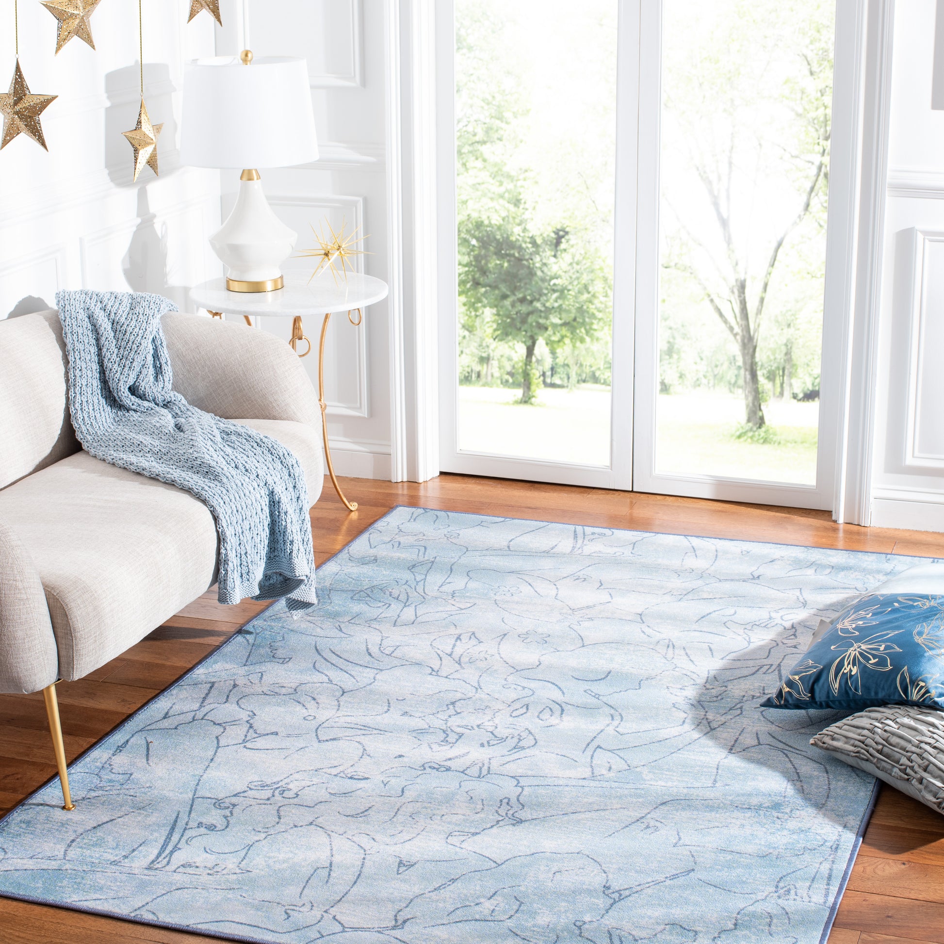 Safavieh Disney Rugs Dsn506M Light Blue/Blue Area Rug