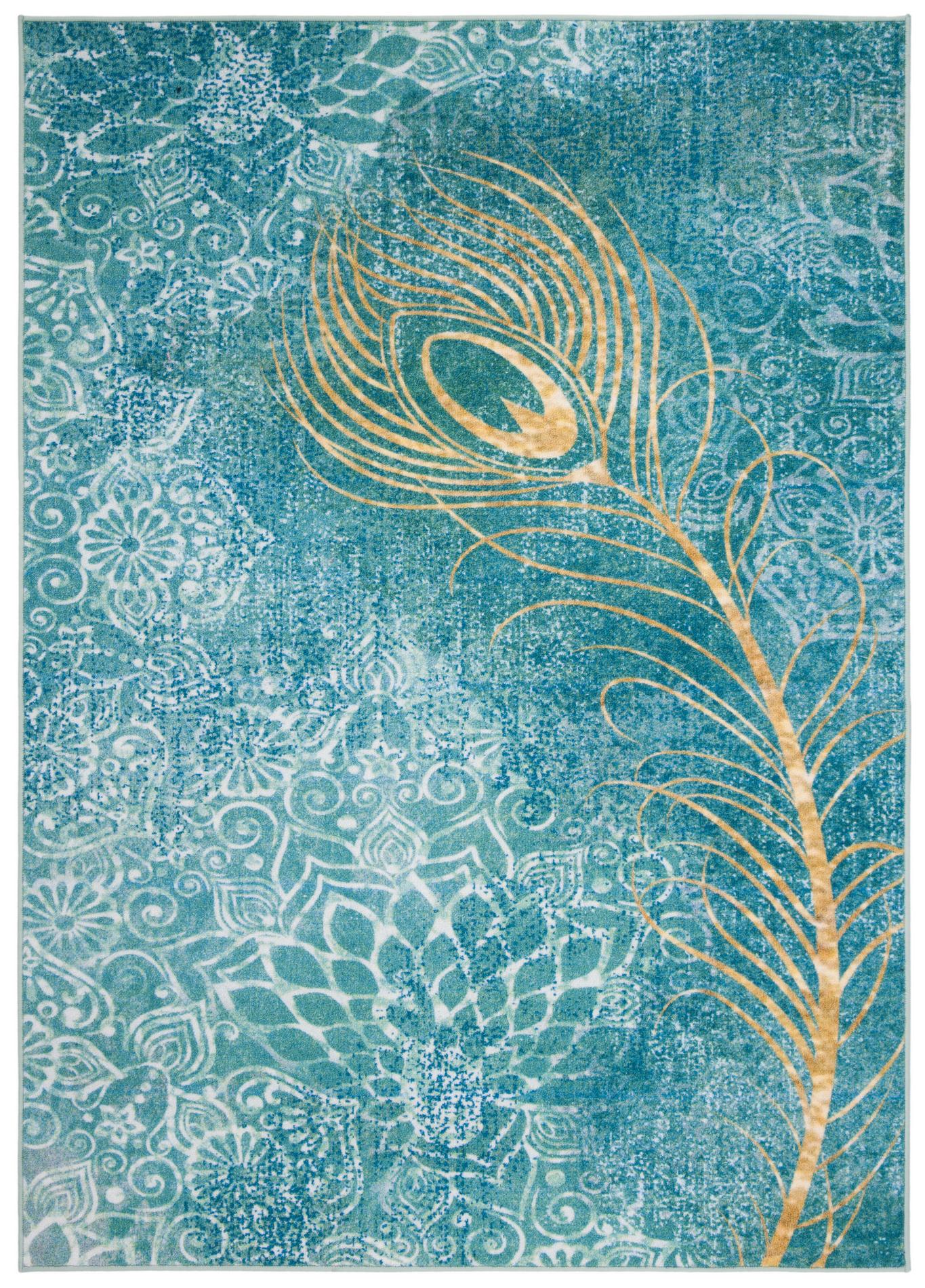 Safavieh Disney Rugs Dsn525K Turquoise/Gold Area Rug